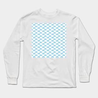 Diamond Cloud Pattern Long Sleeve T-Shirt